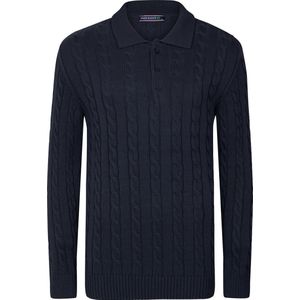 Felix Hardy Polo Trui - Polokraag - Lange Mouv Heren Navy - Xl