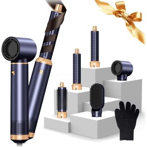 Air Style 1000W Airstyler – Föhnborstel – Krultang – Multistyler met 5 Opzetstukken – Ionentechnologie – 1000W