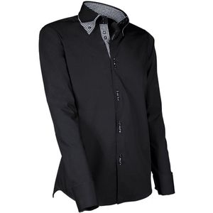 Overhemd heren zwart Giovanni Capraro | Maat L