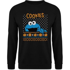 Sesamstraat Cookie Monster Ugly Xmas Sweater Heren