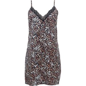 Guy de France - Nuisette satijn - animal print - S