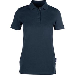 Women's Heavy Polo 'Stretch' met korte mouwen Navy