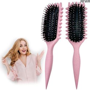 RFWR® Krul Haarborstel voor Duidelijke Krullen en Ontwarren