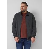 s.Oliver Big Size vest rib gebreid antraciet