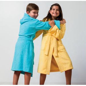 Kinderbadjas met Capuchon Uni Pure 12 Jaar Geel col 1118
