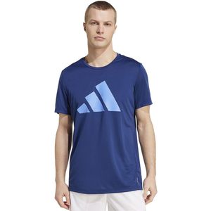 adidas - RUN IT TEE - Runningshirt - Donkerblauw - AEROREADY