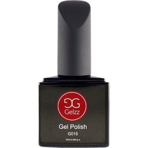 Gelzz Gellak - Gel Nagellak - kleur Tropical Sunset G015 - OranjeRood - Dekkende kleur - 10ml - Vegan