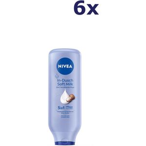 6x Nivea Body zijdezachte in shower bodymilk 400ML
