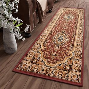 Tapiso Atlas Vloerkleed Gangloper Loper Bruin Tapijt Maat- 80x300