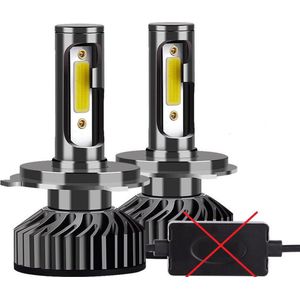 H7 LED Lampen 14000 Lumen (Set 2 stuks) - CANbus  Helder Wit 6500K | 72W | EMC COB  | Anti storing | Dimlicht | Grootlicht & Mistlicht | Auto | Motor | Scooter Koplampen | Lamp | Autolamp | Autolampen | Car licht  |  / 6000k