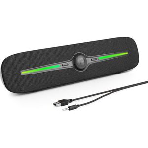 CLVP® Soundbar Pc - Bekabelde en Draadloze Pc -Luidspreker - USB Mini Speaker