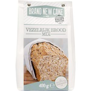 BrandNewCake® Vezelrijk Broodmix 400gr - Bakmix - Glutenvrij