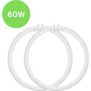 2x TL5 - Ronde TL-buis - 60W - 2GX13 (4-pins) Ø 37cm - 840 Koel Wit