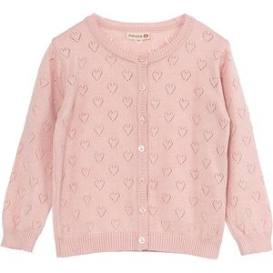 Minora Baby Vest voor Meisjes en Jongens- Cardigan Kinder Winterkleding- Gebreide Baby Trui met Lange Mouwen, 4 Jaar- Pink-Sinterklaas cadeautjes