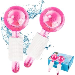 Provento - Facial Ice Roller Massage Gezichtsverzorging Verkleint zwellingen en verstevigt de huid - Roze