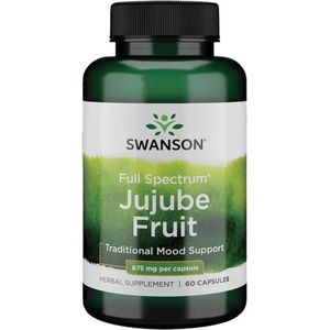 Swanson - Full Spectrum Jujube Fruit - 675mg - 60 Capsules - Kruidensupplement