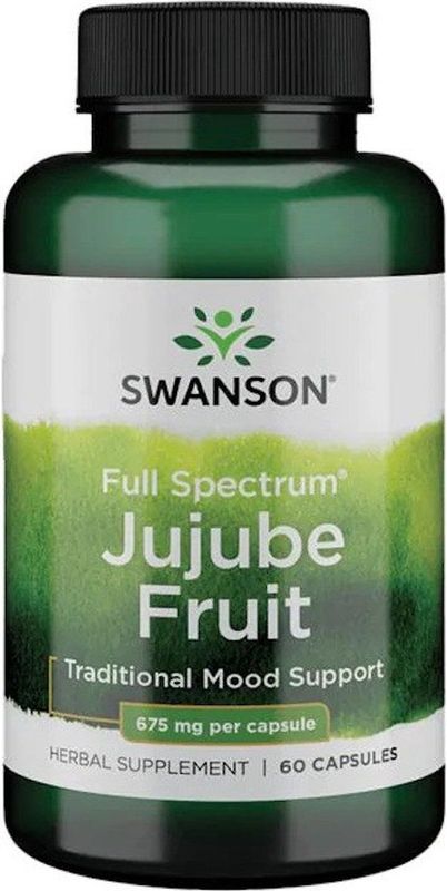 Swanson - Full Spectrum Jujube Fruit - 675mg - 60 Capsules - Kruidensupplement