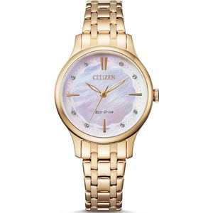 Citizen  Horloge - Citizen dames horloge - Roségoud - diameter 30.5 mm - Rose Gold toned Stainless Steel