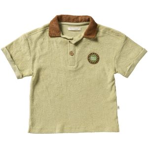 Terry | Loose Polo | Groen met patch | Bruine Kraag | Your Wishes