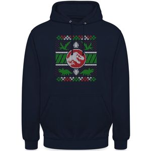 Jurassic World Kerstmis Ontwerp Met T-Rex Hoodie Unisex