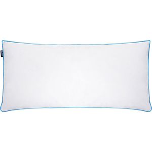 BELIANI ANETO - Hoofdkussen 3 vakken - Wit - 40 x 80 cm - Laag - Eendenveren