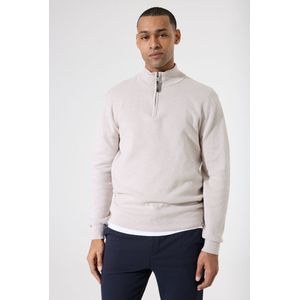 GARCIA - Gebreide Trui - Bruin - Opstaande Kraag - Lange Mouwen