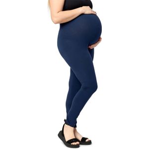 Merry Style Dames Grote Maten Leggings - Zwangerschapskleding - Lange - Katoen - MS-MS10-463-LE - Marineblauw - 5XL