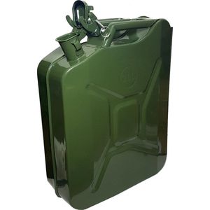 QuniQ® Metalen Jerrycan 20 Liter metaal geschikt voor benzine, diesel, brandstof