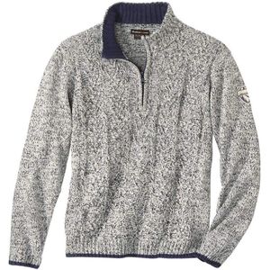 ATLAS FOR MEN - Gebreide schipperstrui met kabelpatroon - Heren - Verkrijgbaar in grote maten - L