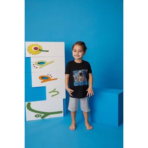 Kinder setje - zomer setje - maat 3/4 jaar - Set van t shirt short - Jongens Short Set - Pyjama - Kleding - Space