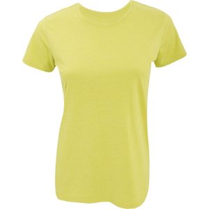 Russell Dames Slim Fit Langer Lengte Korte Mouwen T-Shirt (Gele mergel)