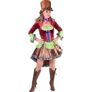 Steampunk Burlesque kostuum | Verkleedkleding dames maat XL (46/48))