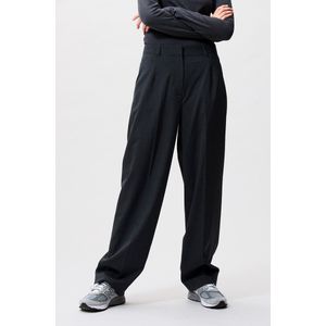 Catwalk Junkie - Pinstripe Tapered Trousers - Donkergrijs Melange