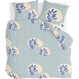 Walra Dekbedovertrek Remade Romantic Leaves - 240x220 - 100% katoen - Blauw