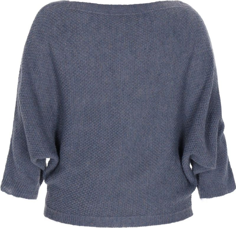 DreiMaster - Comfy - Gebreide Trui - Donkergrijs - Losse Pasvorm