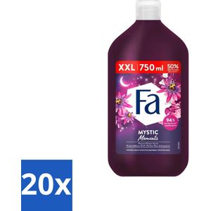 Fa - Mystic Moments - Bad- & Douchegel - Passiebloem - 750 ml - Bulkverpakking - 20 stuks