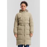 Vacht - Lange Gewatteerde Outdoorjas - Met Vaste Capuchon - Synthetische Vulling