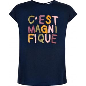 The New t-shirt meisjes - blauw - Trish TN3499 - maat 122/128
