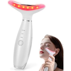 Gezocht Gezichtsmassager Tool met 3 Massagemodi en Warmte - Draagbaar Huidverzorgingsinstrument voor Vrouwen