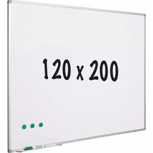 Whiteboard geëmailleerd staal Alex - Wit - Magnetisch - 120x200cm