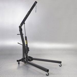 Datona® Garagekraan hydraulisch 1 ton - Zwart