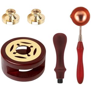 Wax Seal Set - Wax Seal Stempel - Smeltlepel - Wax Seal Kussen - Was Kit voor Trouwhuwelijksuitnodigingen - Verzegelen van Enveloppen