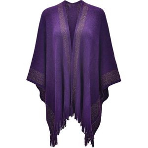 Zachte Dames Gebreide Poncho en Cape - Perfect voor Elk Seizoen
