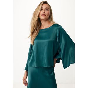 Mexx Blouse Satijn Groen Dames - Maat 38