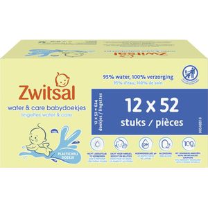 Zwitsal Water & Care Billendoekjes met zachte Zwitsal geur - 624 doekjes - Voordeelverpakking