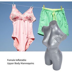 Vrouwelijk Model Bovenlichaam Geurloos Verdikte Opblaasbare Mannequins Kleding Mannequin voor Kleding Display voor Raam Modellen voor Winkelcentra