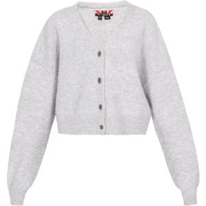 myMo - ROCKS - Gebreid Vest - Lichtgrijs