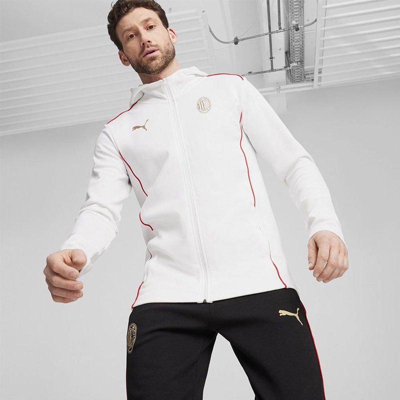 Puma Ac Milan Casuals Hoodie Wit 2XL Man,Vrouw