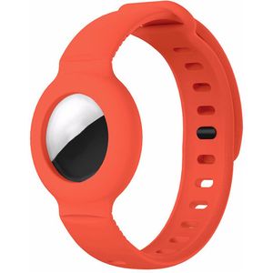 Consumerce® Siliconen Armband Geschikt voor Apple AirTag - Oranje - Kind Polsband – Kids GPS Horloge – Peuter – Tracker – Ouderen – Kinderhorloge – Kinderen – Volgsysteem – Trackers Armbanden