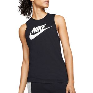 Nike Futura Tank Top - Zwart - 100% Katoen - Mouwloos - Regular Fit